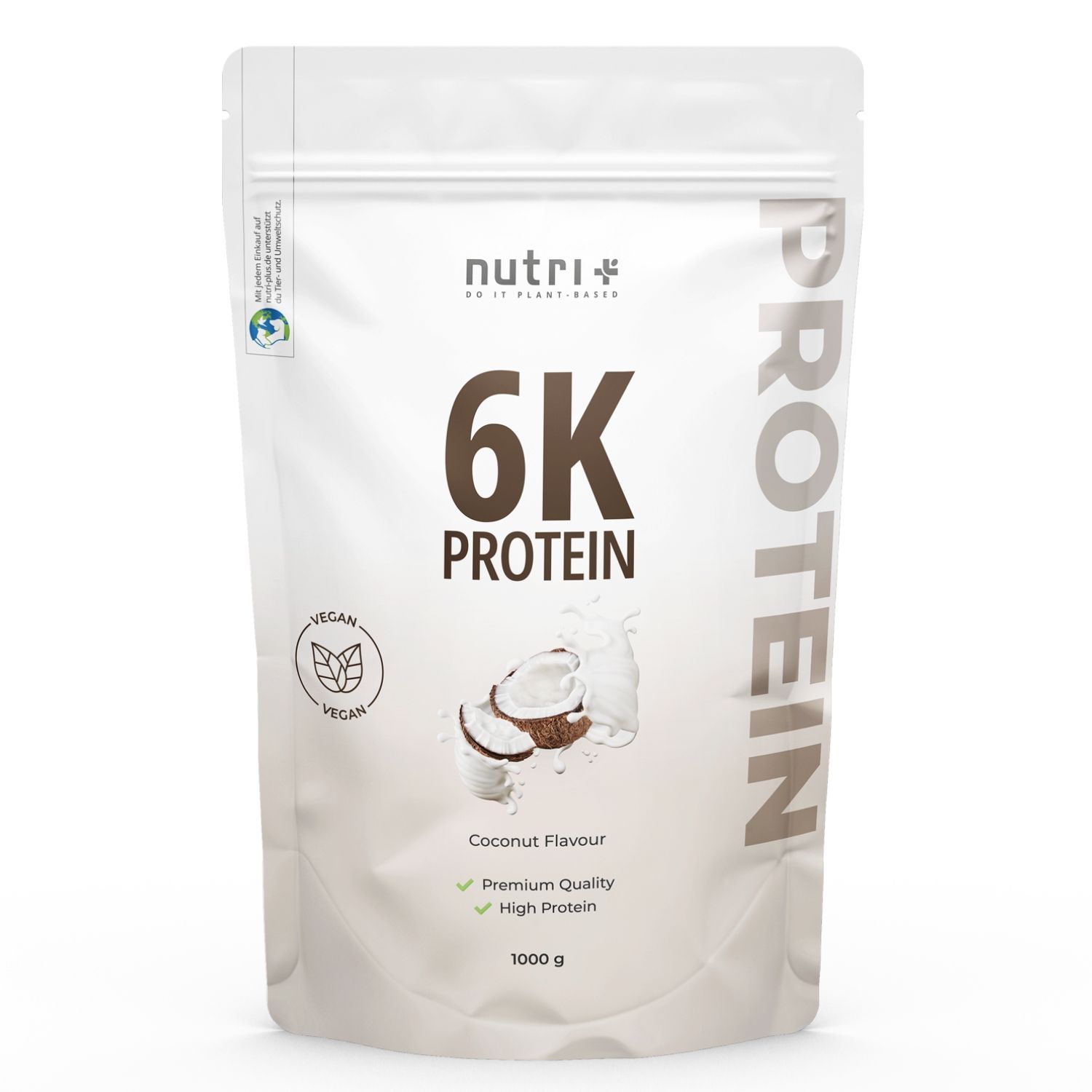 Nutri+ 6K Polvere di Proteine 1kg - Frullato di Proteine senza Whey