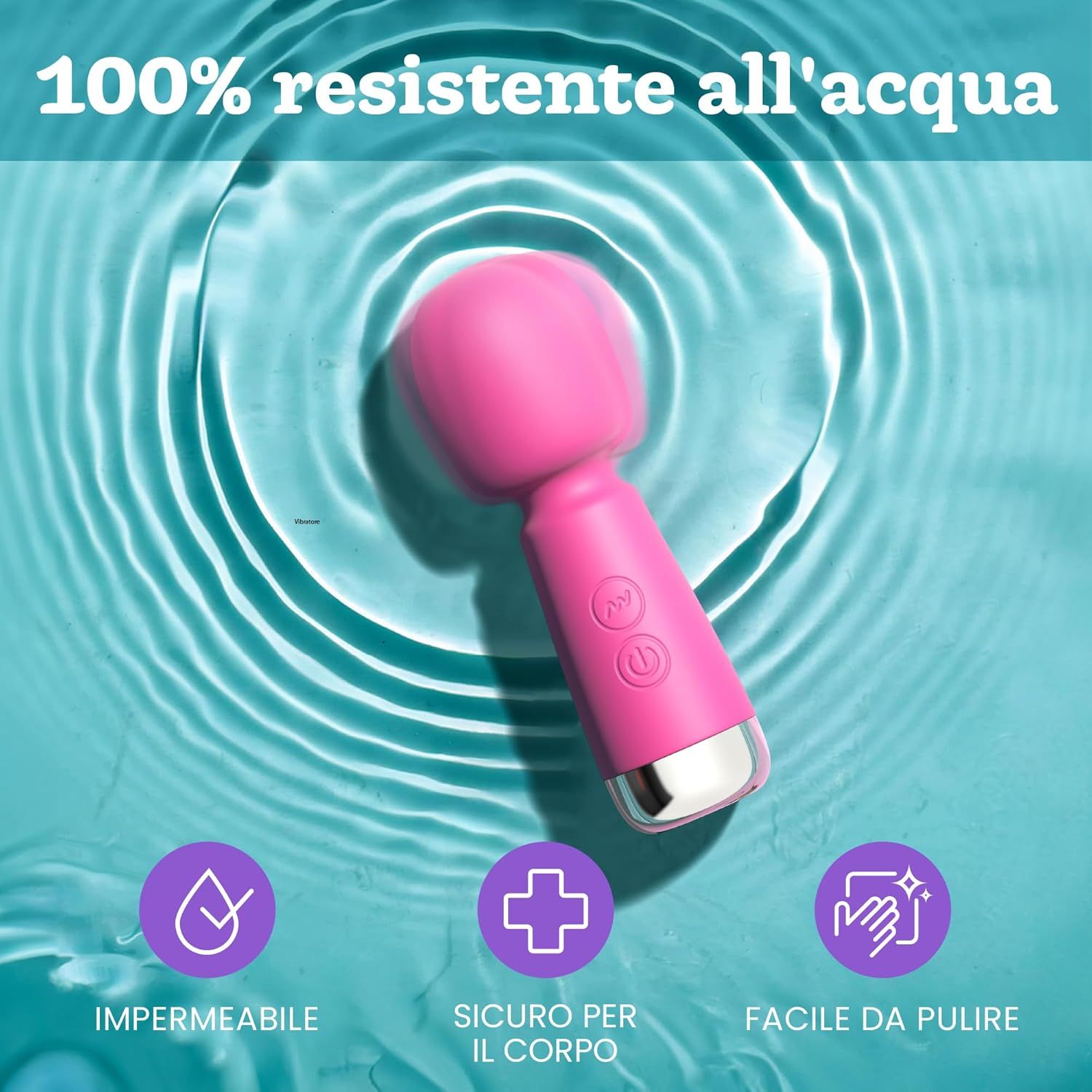 Oliver James Bullet Mini Vibratore, colore rosa