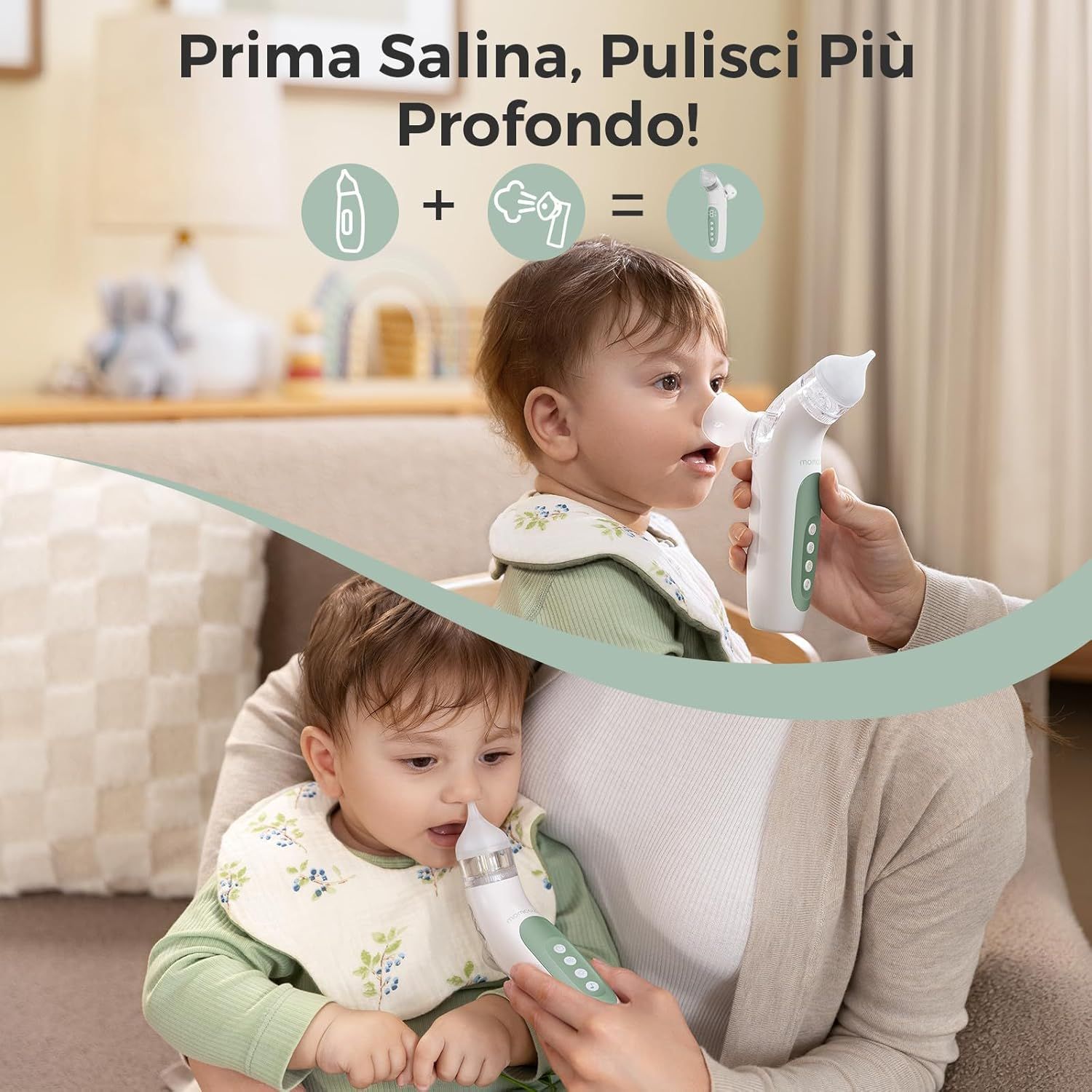 Aspiratore nasale elettrico per bambini Momcozy BreezyClear