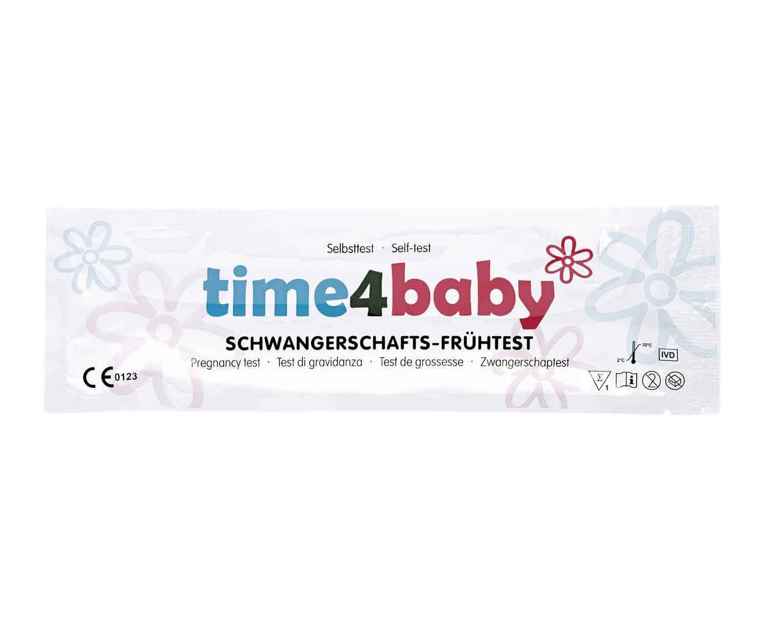 time4baby test di gravidanza precoce altamente sensibile 10 miu/ml