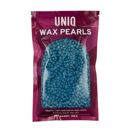 Confezione UNIQ WAX PEARLS, 100g, perle blu.