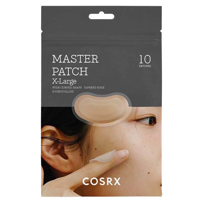 Confezione MASTER PATCH X-Large. Un cerotto applicato sulla pelle. Marchio COSRX.
