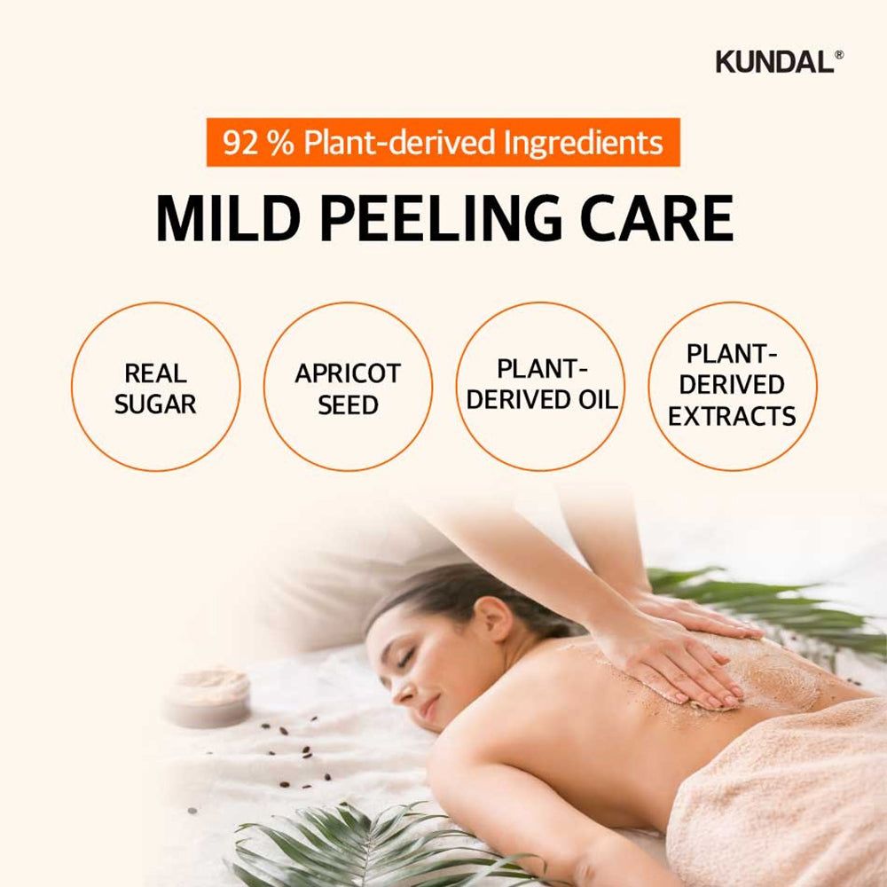 Scrub KUNDAL: Cura delicata con ingredienti di origine vegetale.