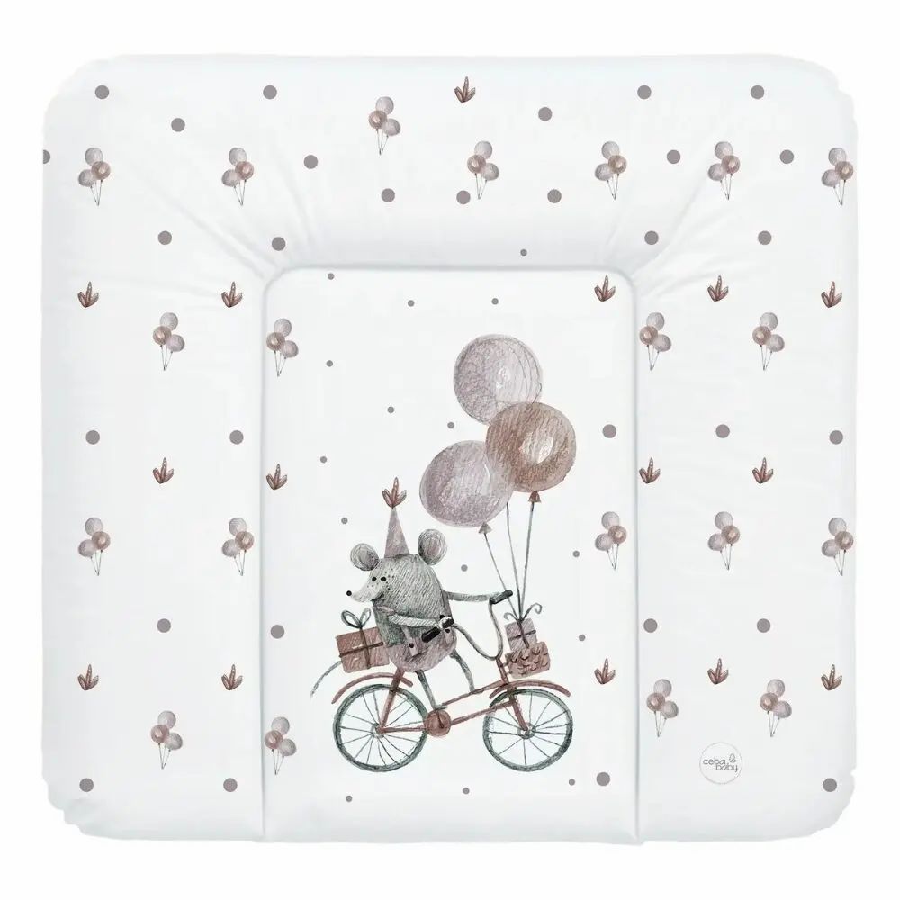 Materassino Fasciatoio Ceba Baby 75x70, Topo in Bicicletta