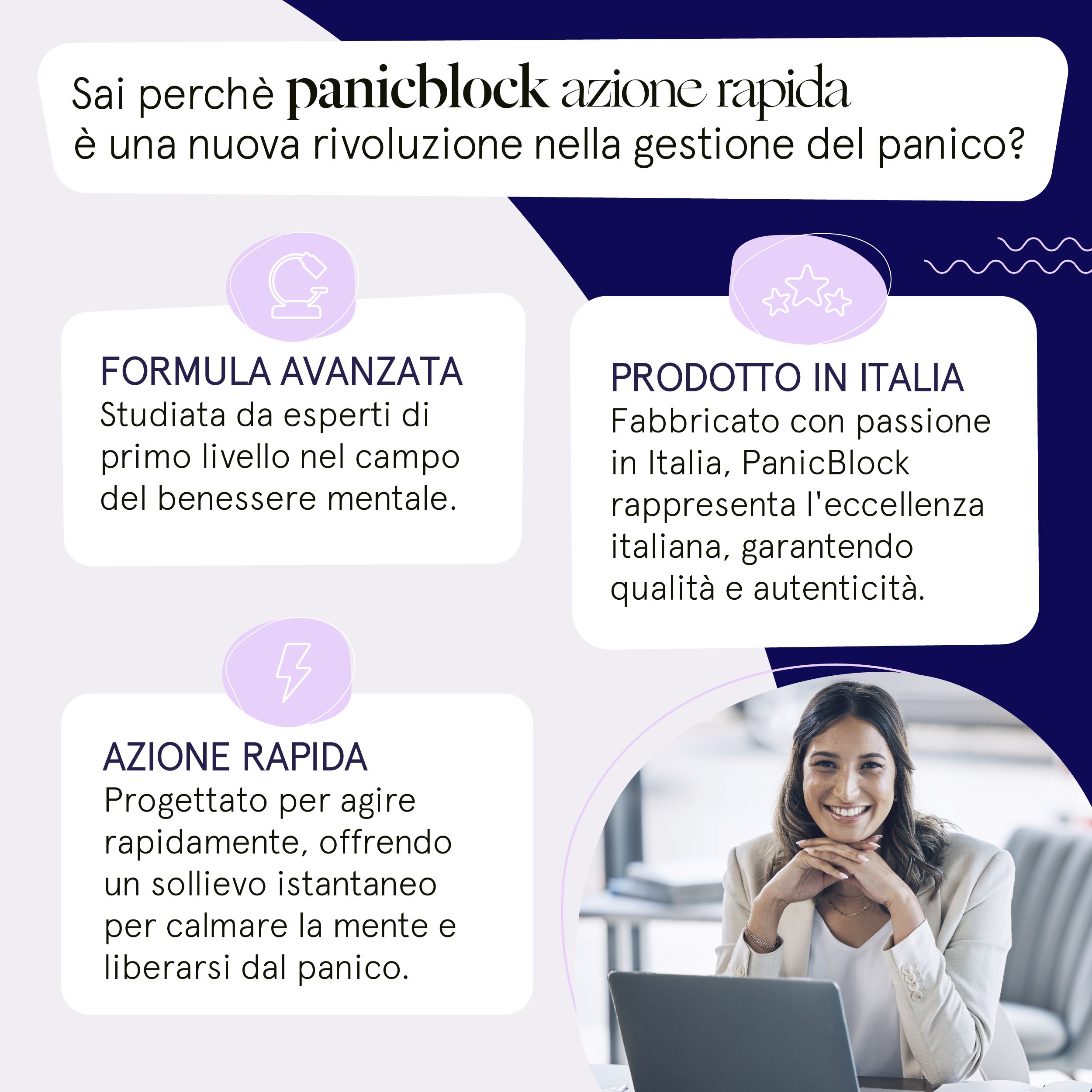 Vitaminact - PanicBlock azione Rapida - Per Attacchi di Panico