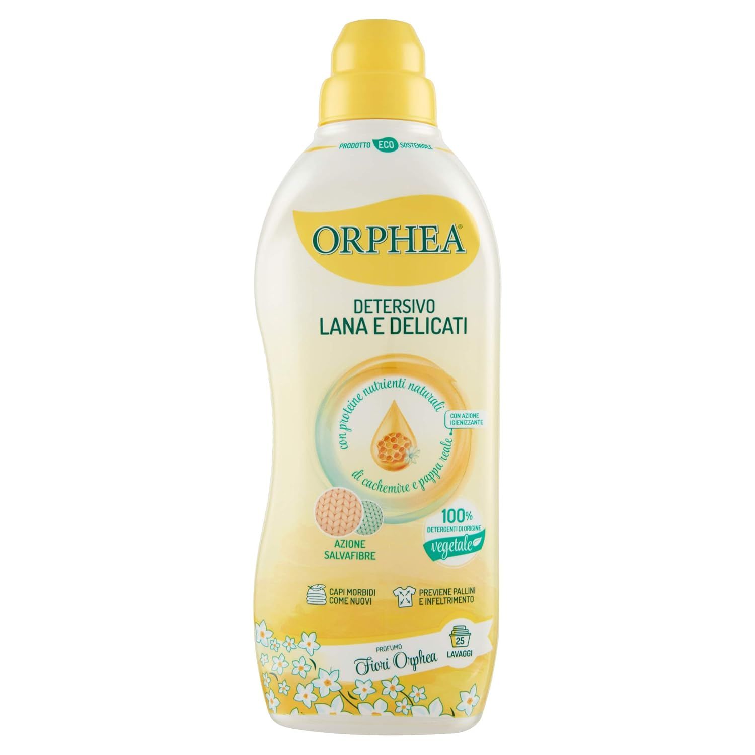 Orphea, Linea Detergenza, Detersivo per Capi in Lana e Delicati, 750 ml