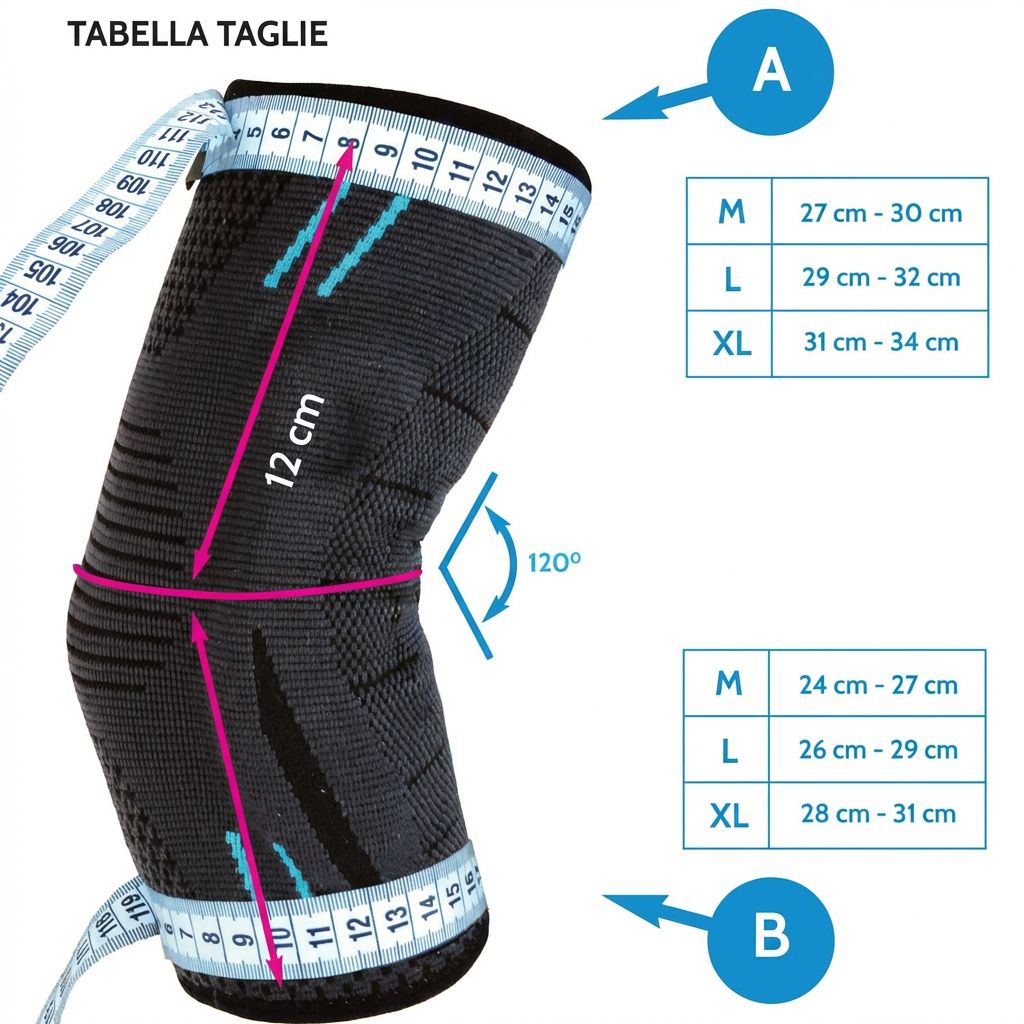 Uomo in palestra che fa flessioni. Indossa un tutore per gomito nero con dettagli blu.