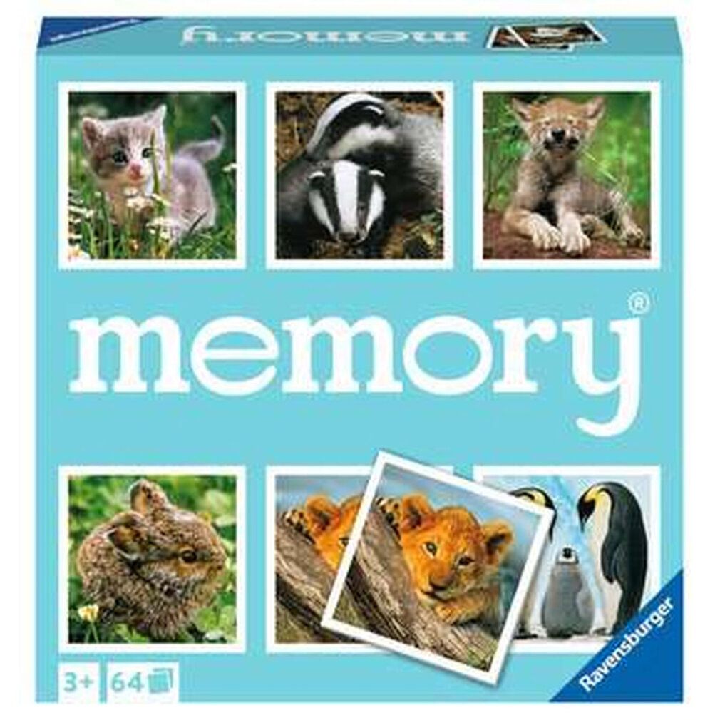 Ravensburger memoria animali bambini, gioco di memoria