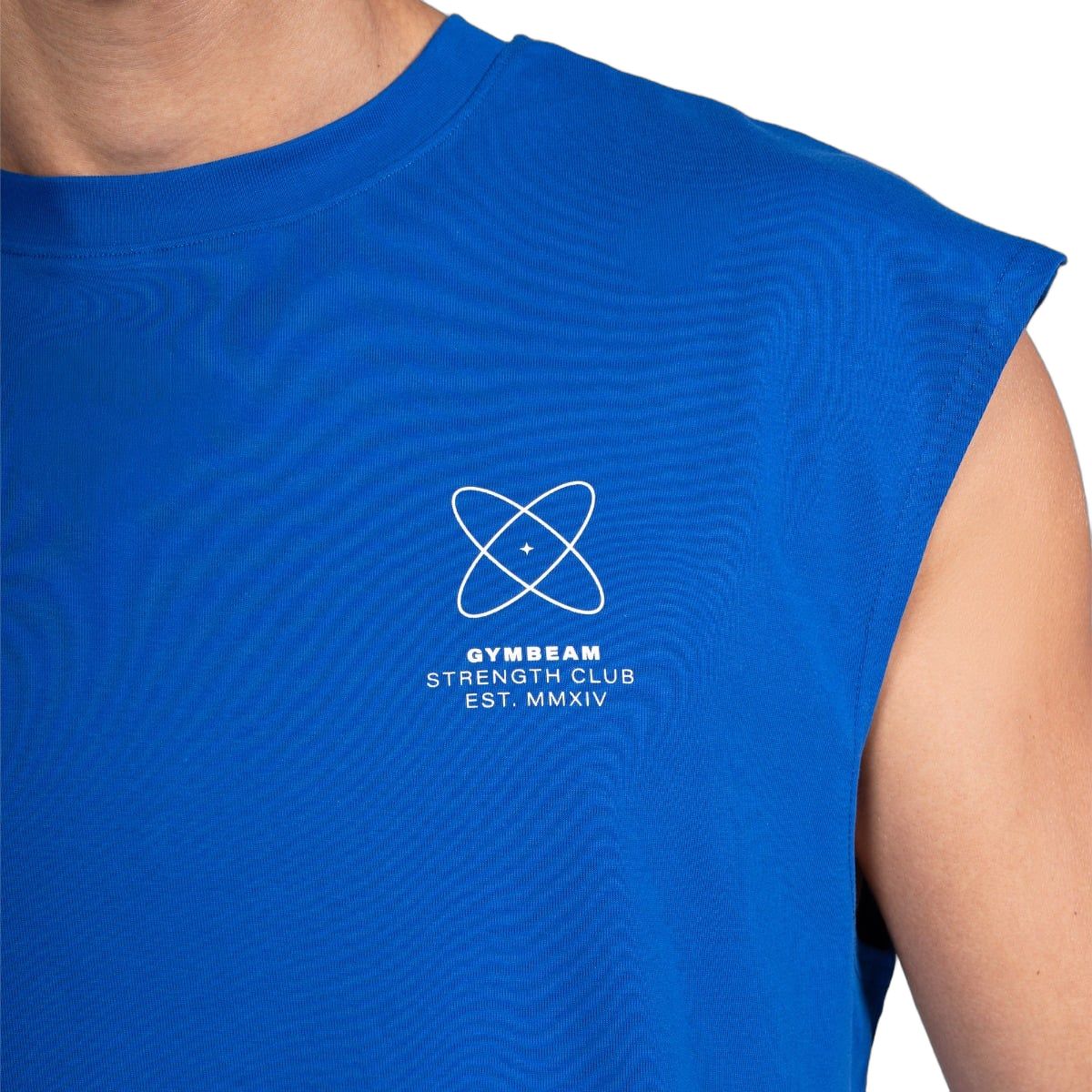 GymBeam Canotta uomo regular senza maniche Discipline blu