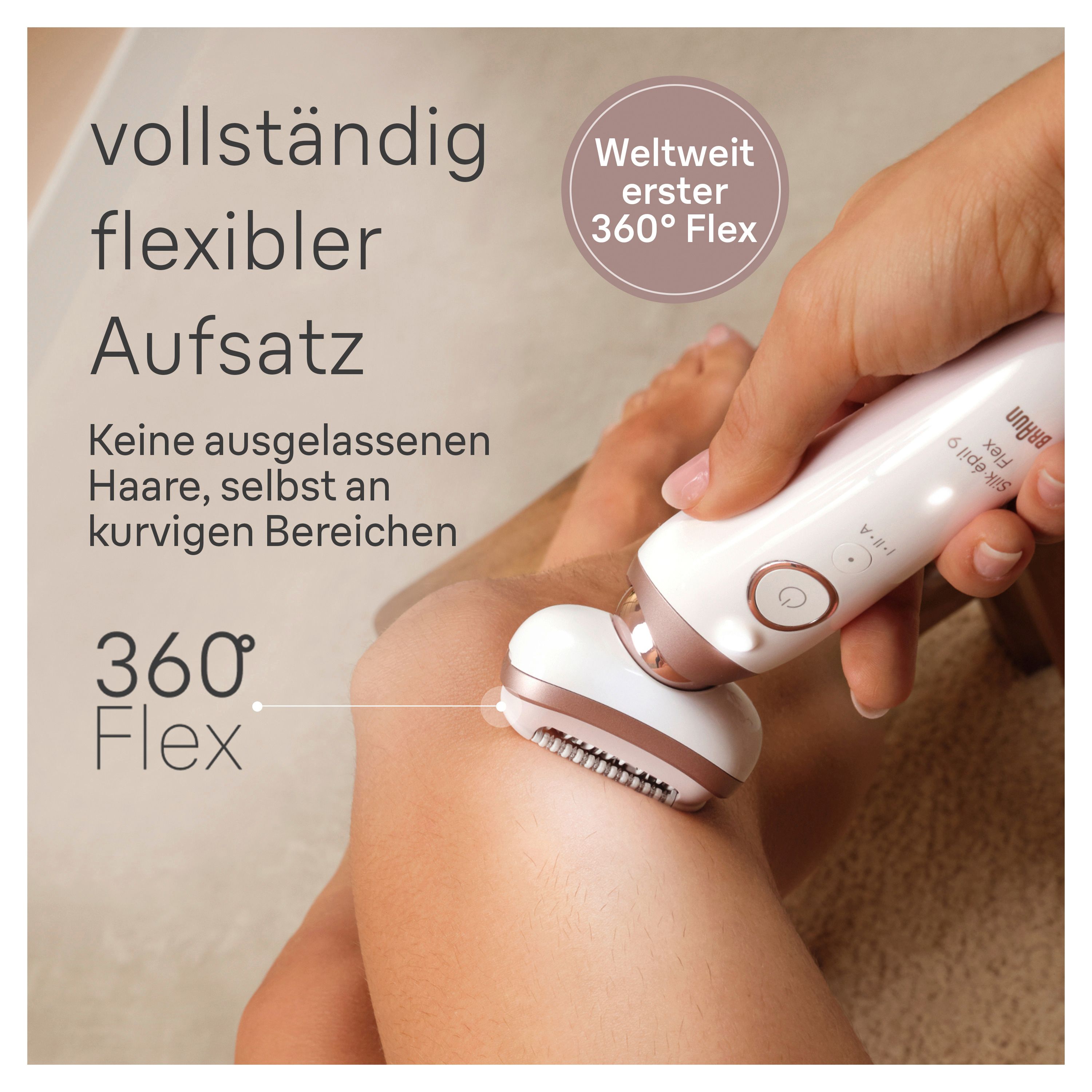 Braun Silk-épil 9 Flex 9-030 3D 40 pinzette Rosa, Bianco