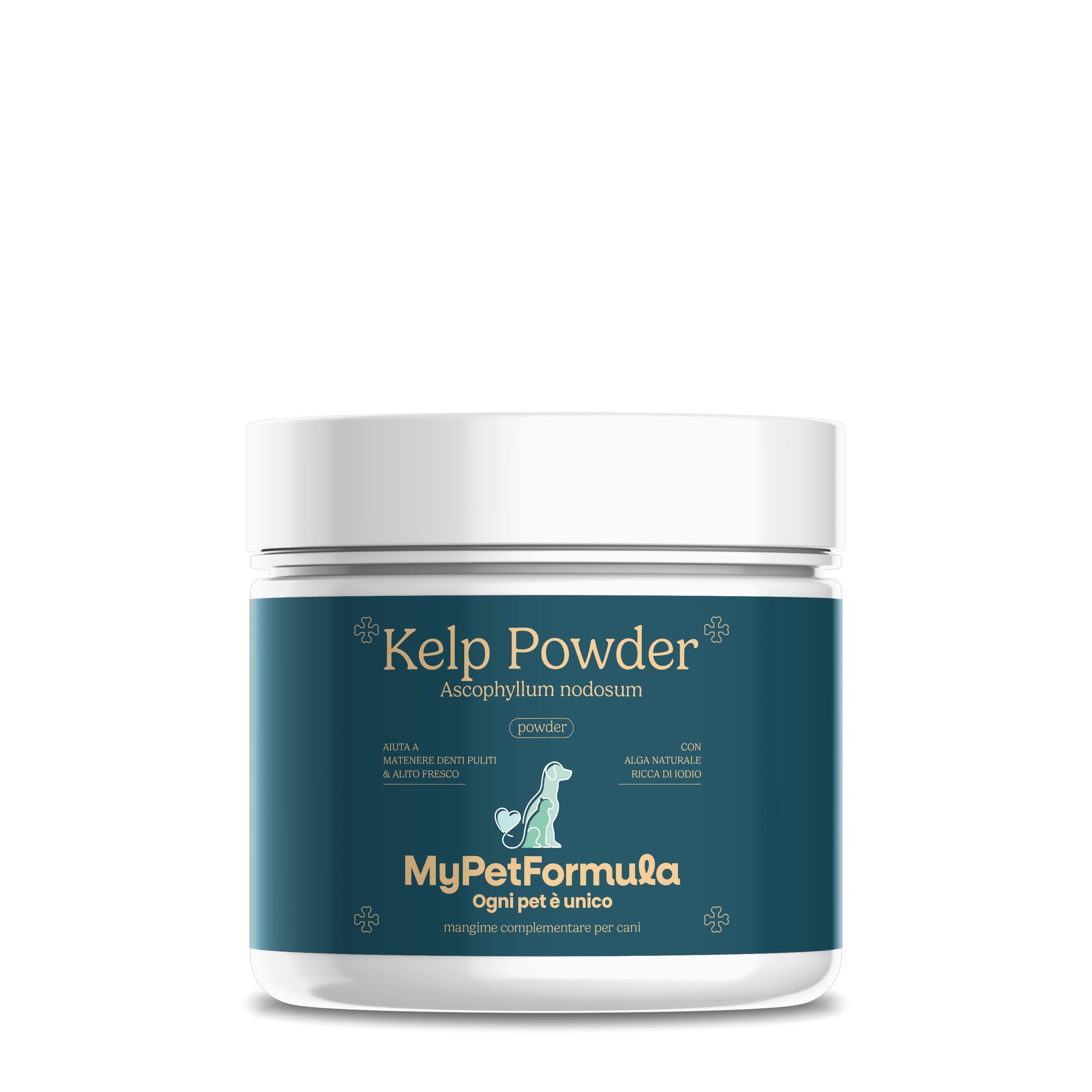 KELP POWDER integratore cane e gatto Alito, Gengive, Bocca