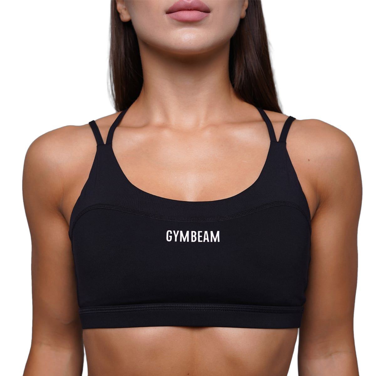 GymBeam Reggiseno sportivo donna FIT senza chiusura Black