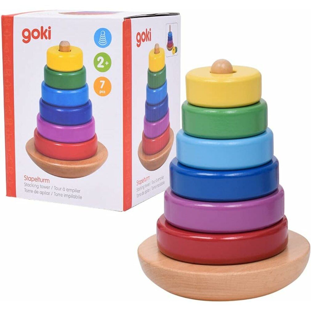 Goki a pila di vernice di legno, 8 parti.