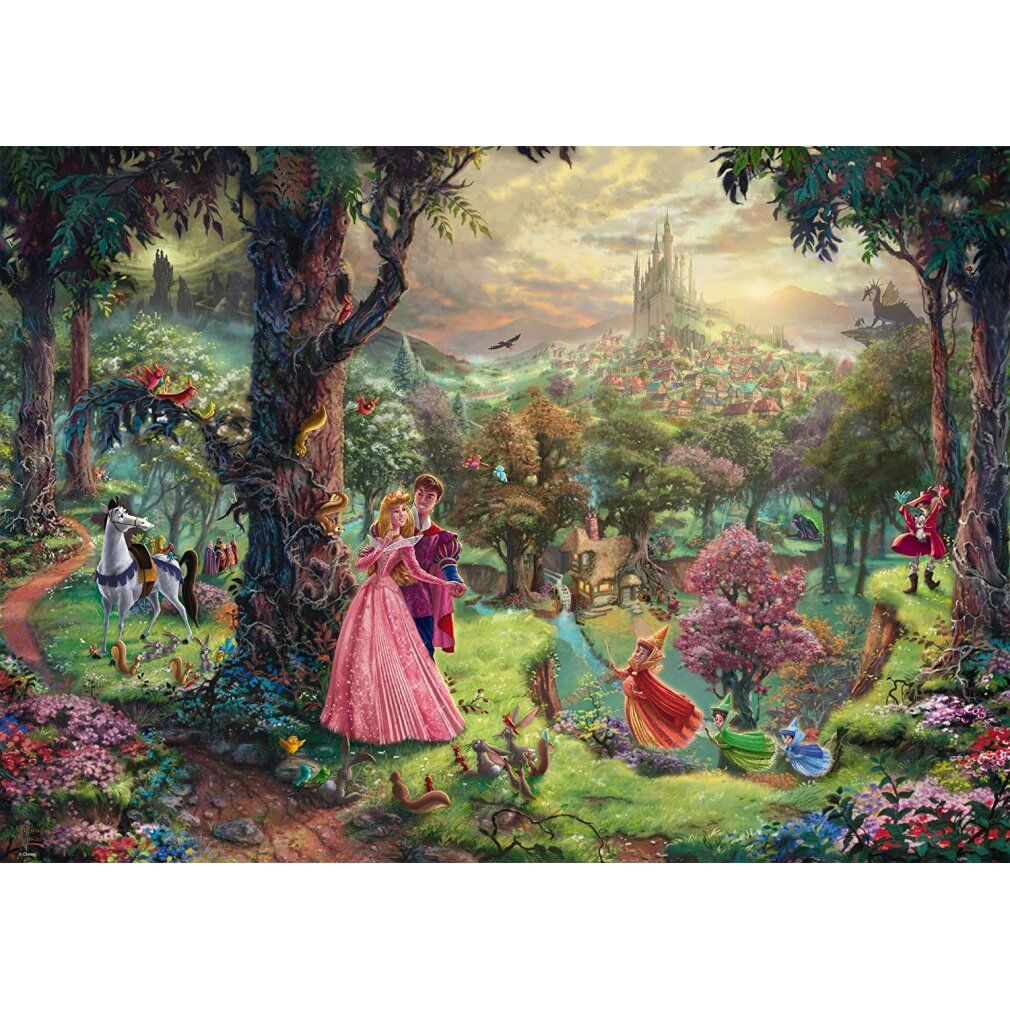 Disney, La Bella Addormentata - Puzzle da 1000 pezzi (Thomas Kinkade)