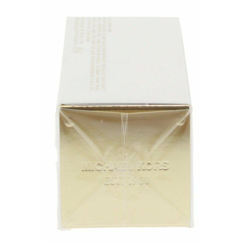 Parte superiore della confezione. Logo MICHAEL KORS in rilievo. Confezione sigillata in pellicola.
