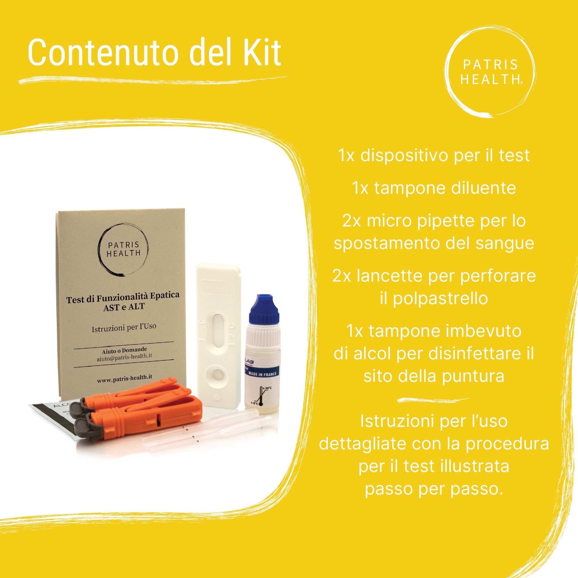 Test di Funzionalità Epatica (ALT e AST) Patris Health®