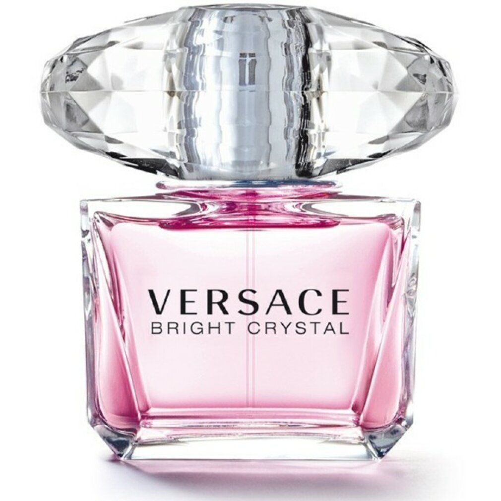 Flacone Versace Bright Crystal Eau de Toilette con tappo sfaccettato.