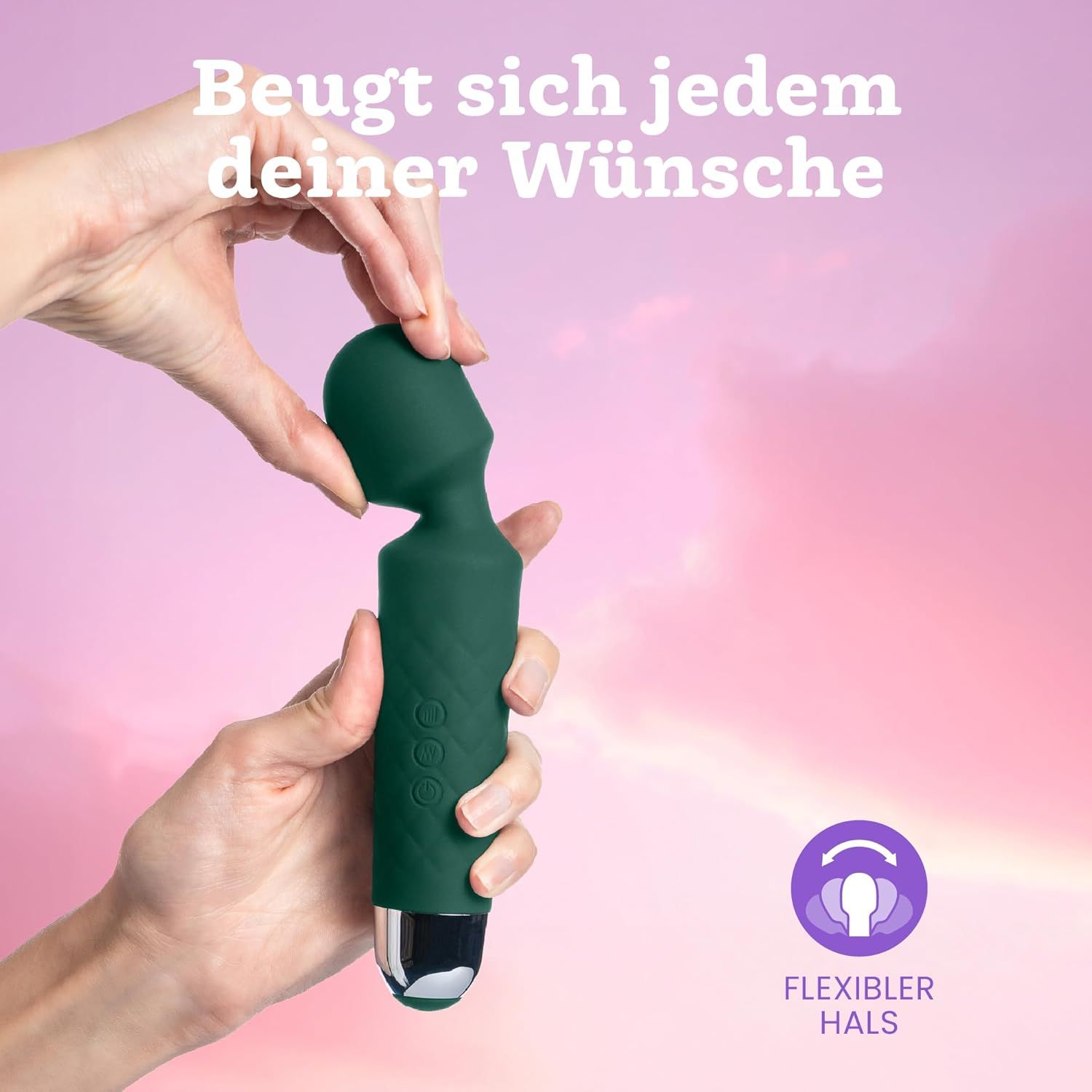 Oliver James Vibratore per donne – Silenzioso e potente, colore verde
