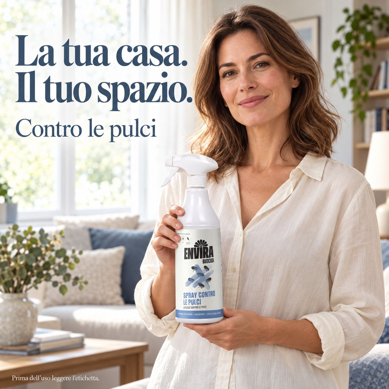 Un contenitore rotondo con passante che rivela un inserto, con altri due contenitori accanto.