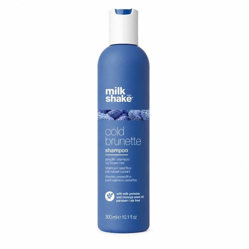 Flacone blu Milk_Shake Cold Brunette Shampoo, 300ml.