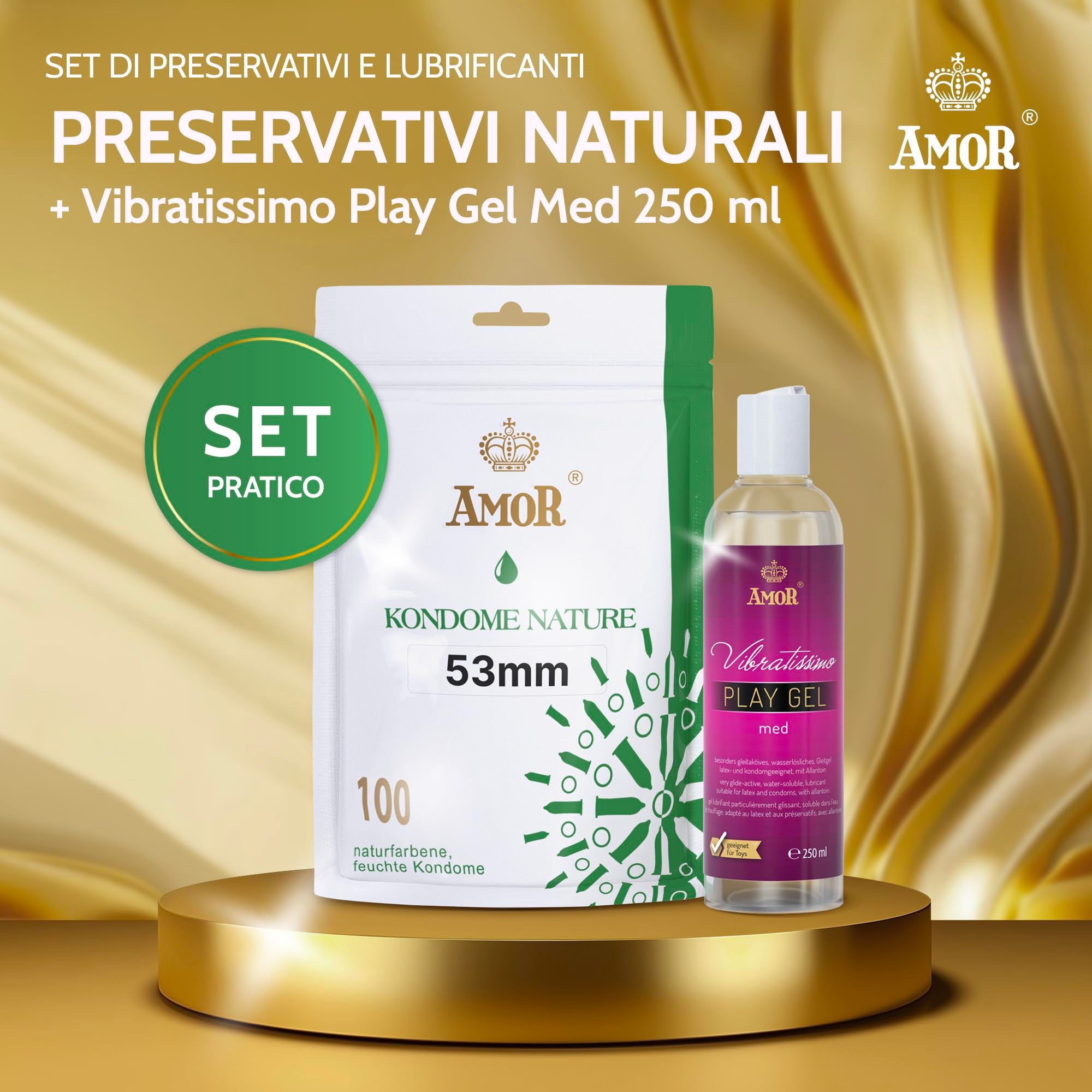 AMOR Nature Preservativi + PlayGel Natural Set
