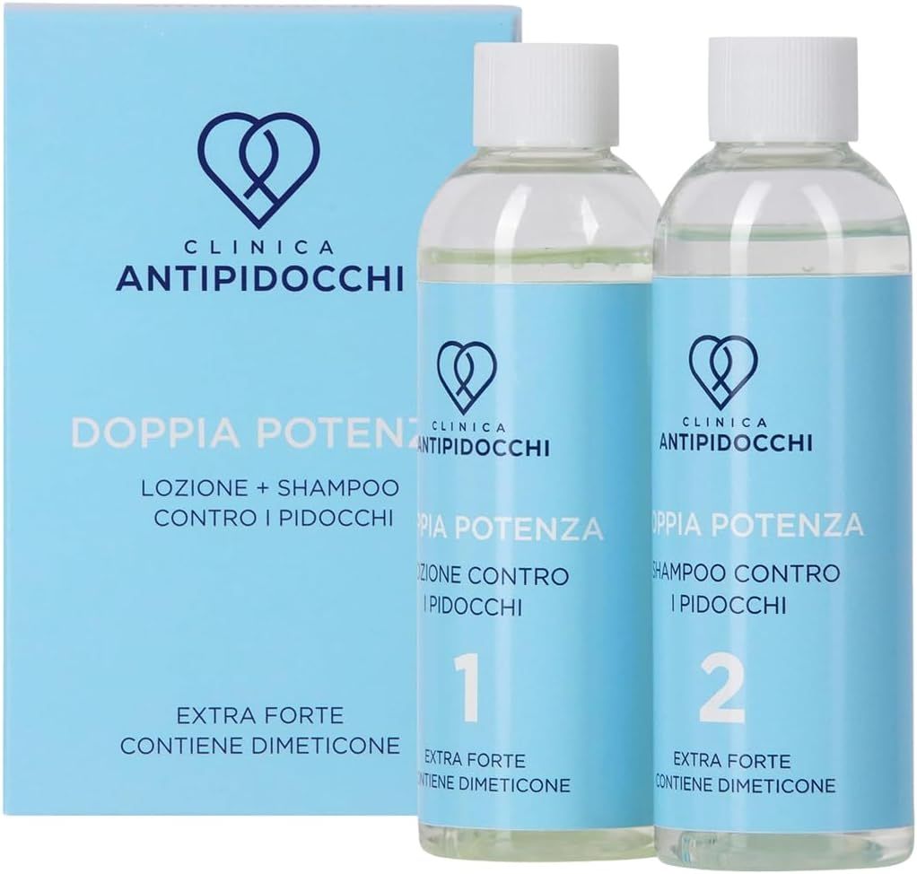 Shampoo Premium per le pidocchi della Clinica Anti Pidocchi + Lozione per adulti e bambini