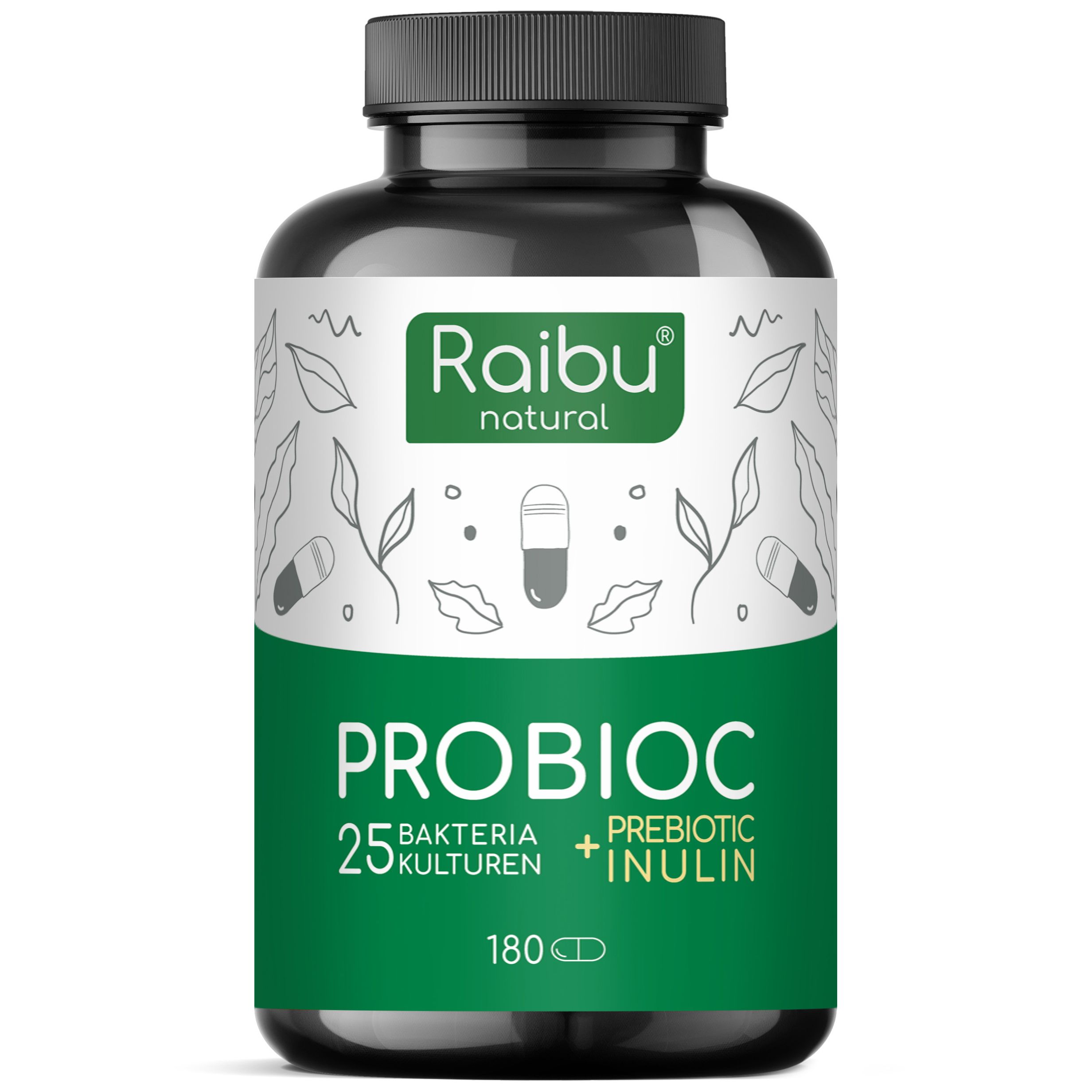 Probioc Fermenti Lattici 25 Ceppi + Inulina - RAIBU