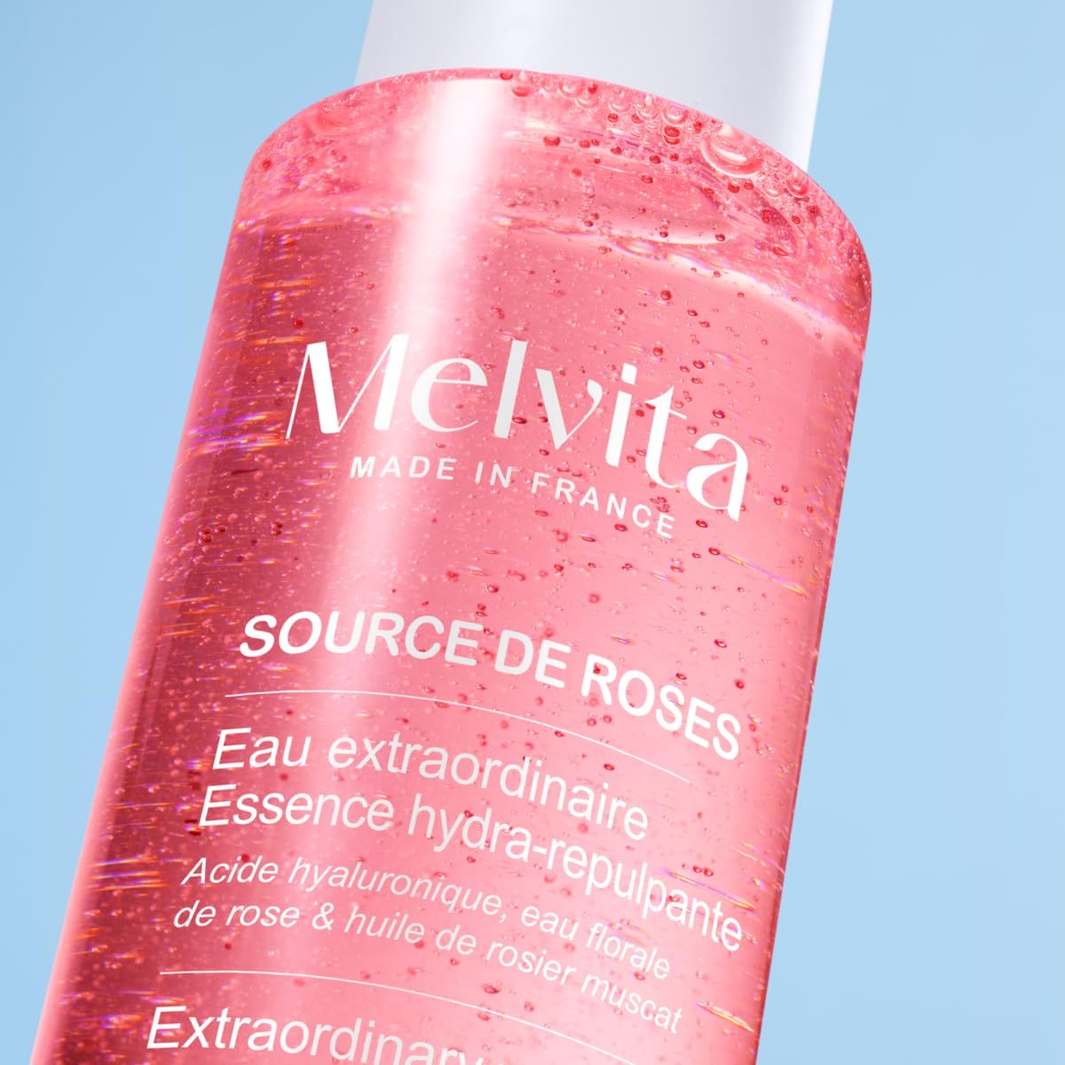 Melvita Hydra-Repulping Essence Fonte di Rose Acqua Straordinaria, 150 ml
