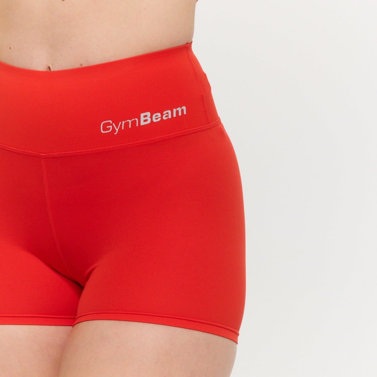 GymBeam Pantaloncini donna BEAT Tangerine slim a vita alta