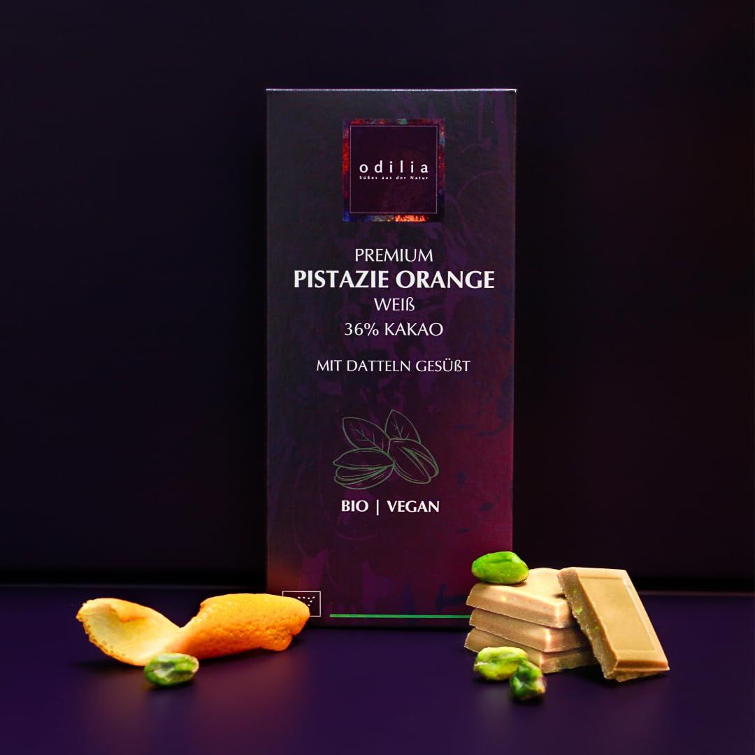 odilia Cioccolato premium pistacchio e arancia