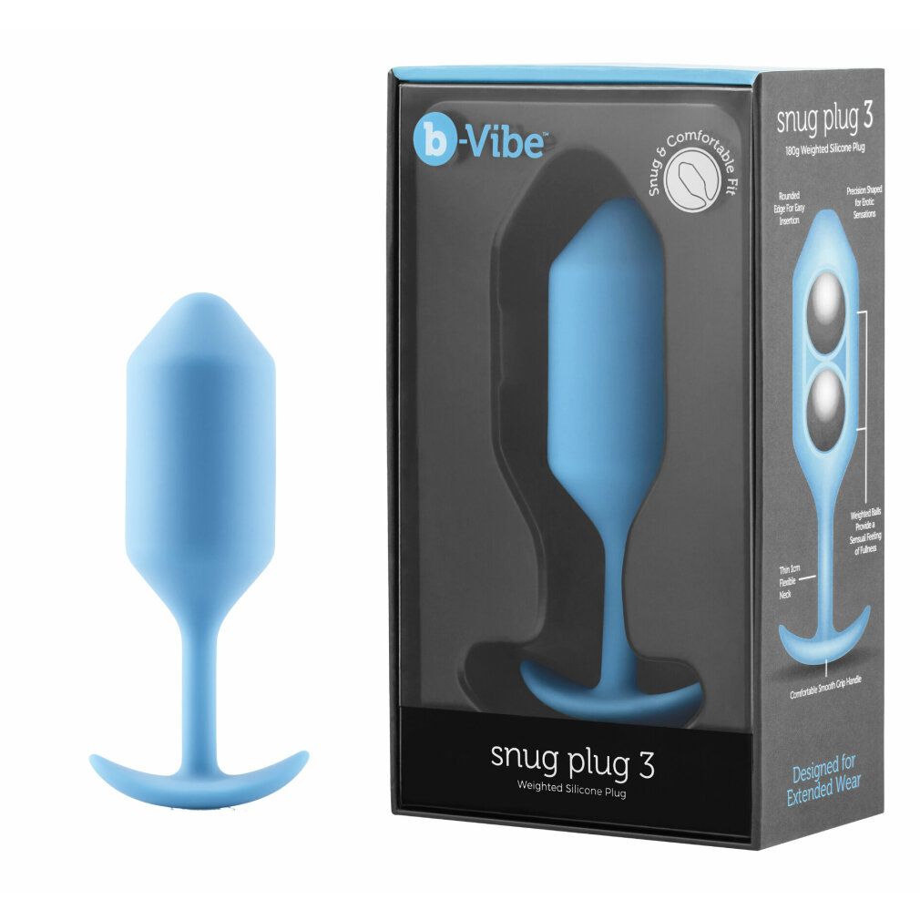b-Vibe Snug Plug 3 verde acqua