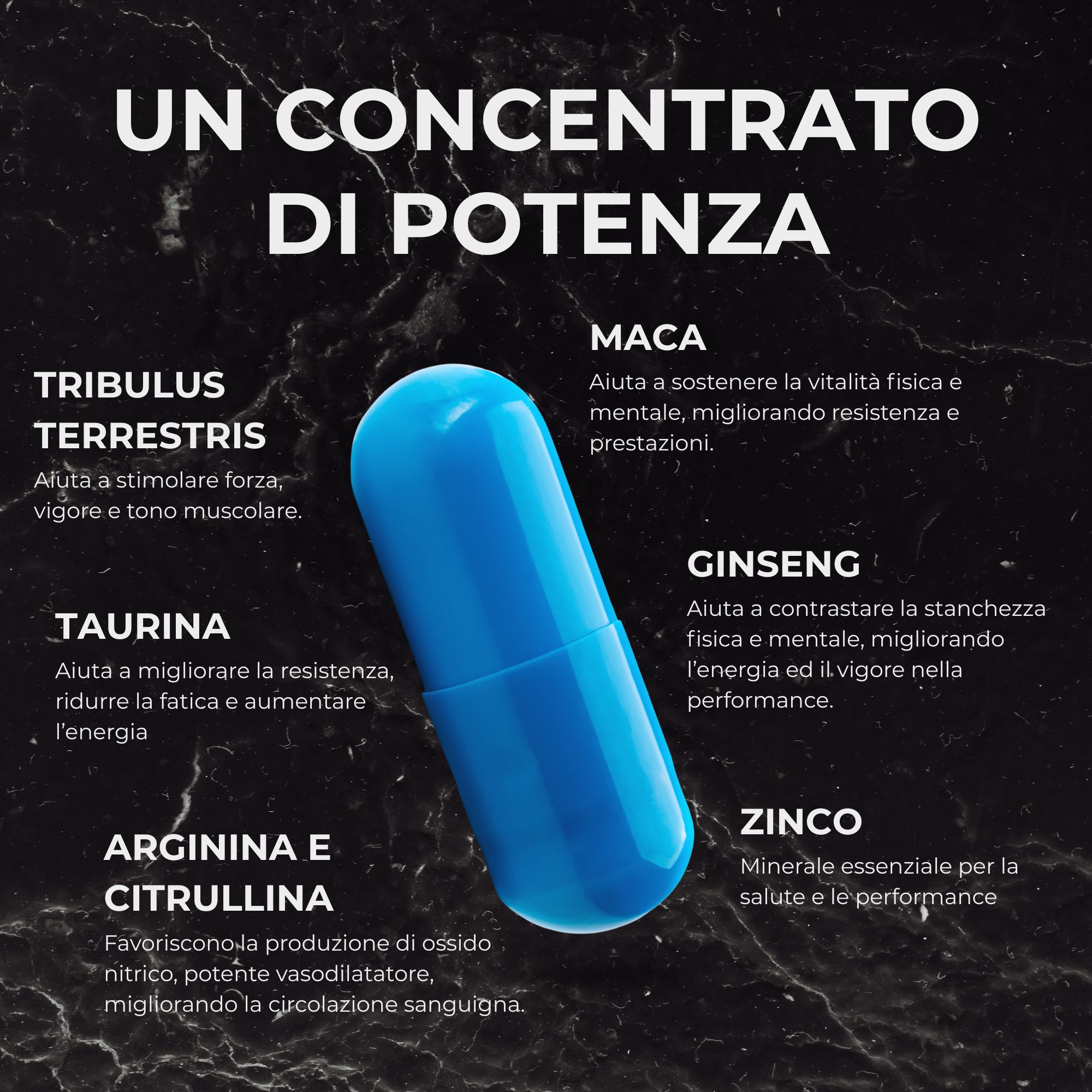 DURO24 Energizzante Sessuale per Libido Uomo Attivo - Supporto Naturale Vigore