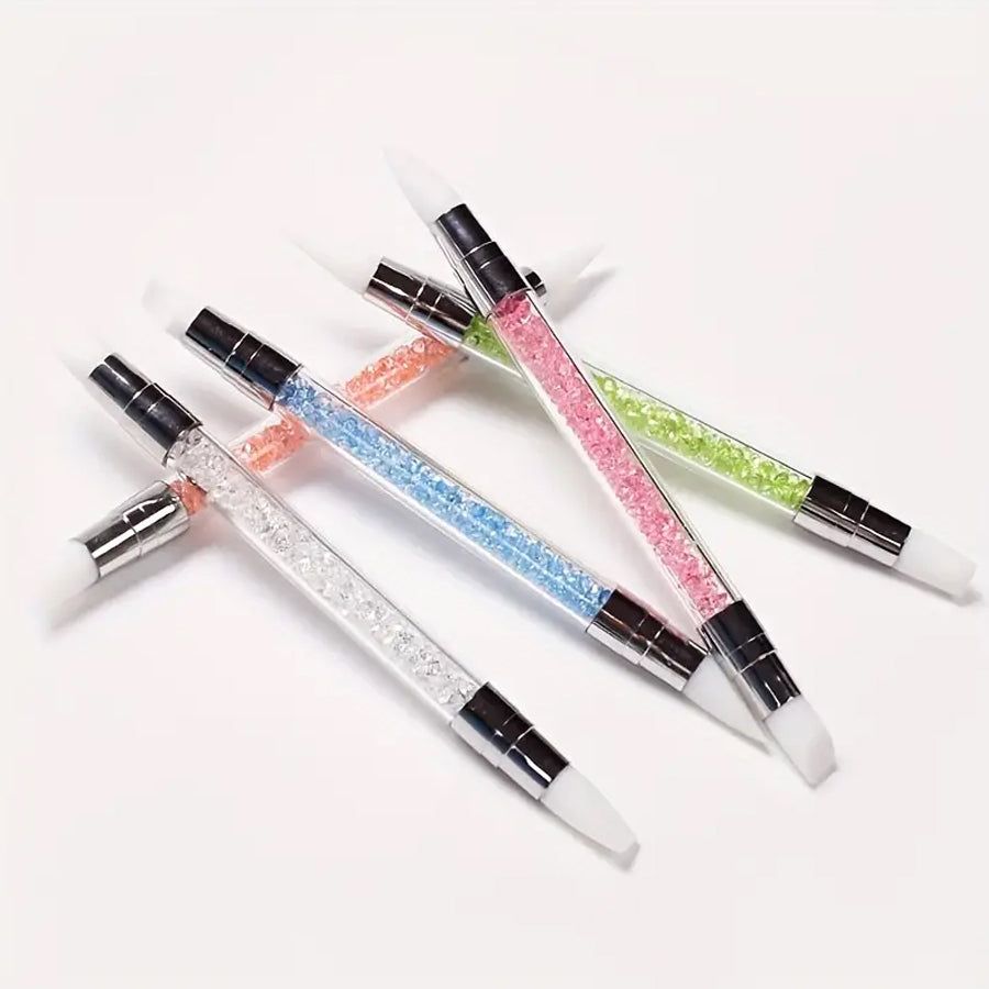 LCI Cosmetics - Set 5 pennelli per nail art in Silicone