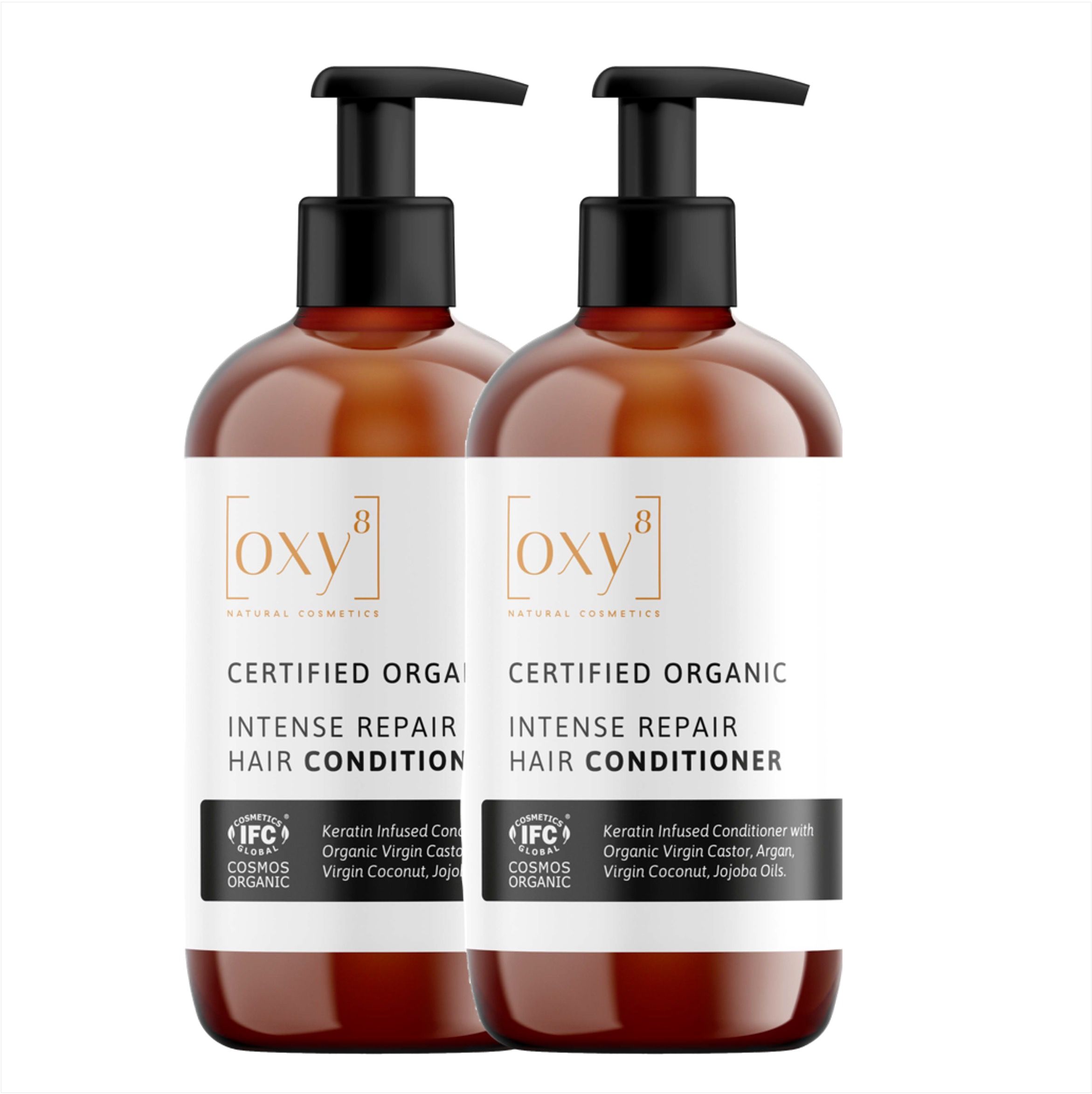 oxy8 Cosmetici naturali INTENSE REPAIR HAIR CONDITIONER - Balsamo per capelli. Set risparmio 2 pezzi