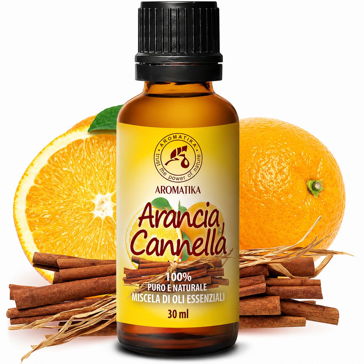 Miscela profumata AROMATIKA con olio di cannella e arancia