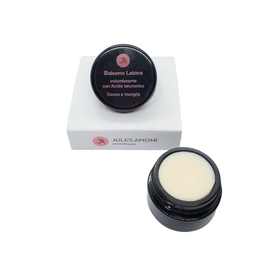 Jules Amonì cosmetiques Balsamo Labbra con Acido Ialuronico Volumizzante - Cocco e Vaniglia