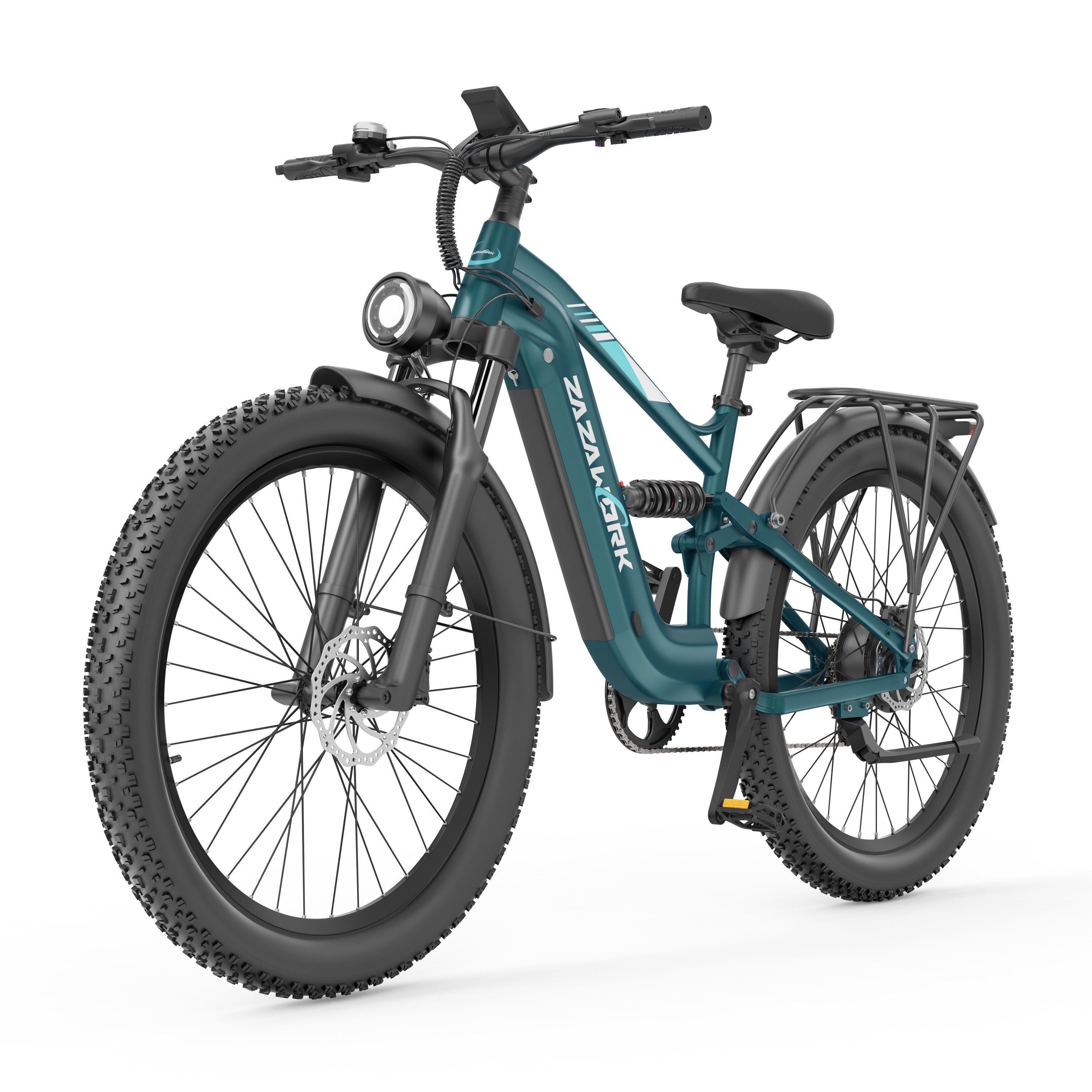 ZAZAWORK CF500 Mountain bike elettrica, batteria da 48 V 20 Ah, autonomia di 90 km