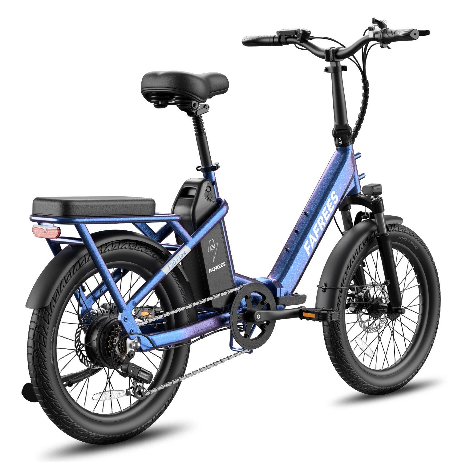 FAFREES F20 Flex E-bike pieghevole, batteria rimovibile da 25 Ah, 7 velocità