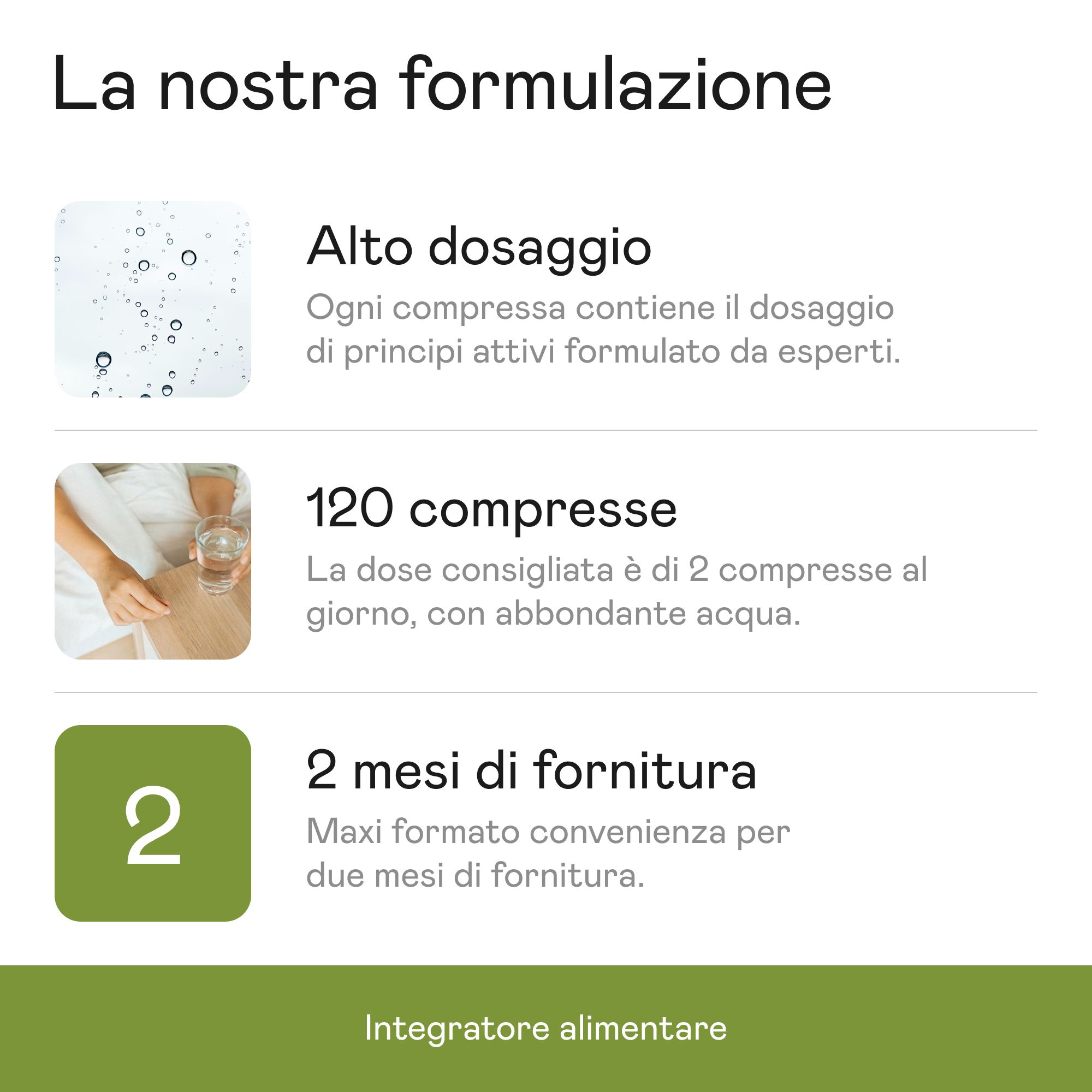Flacone di compresse Aenea Bergamotto. Scritta: 120 compresse. Altre informazioni: Senza glutine, senza lattosio, prodotto in Italia, laboratorio certificato.