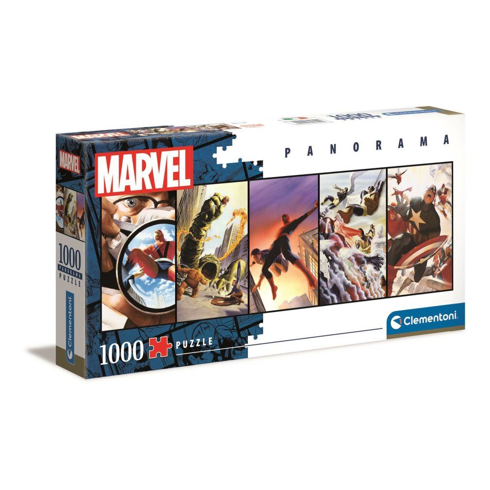 Clementoni 39611 - Puzzle panoramico da 1000 pezzi - Marvel