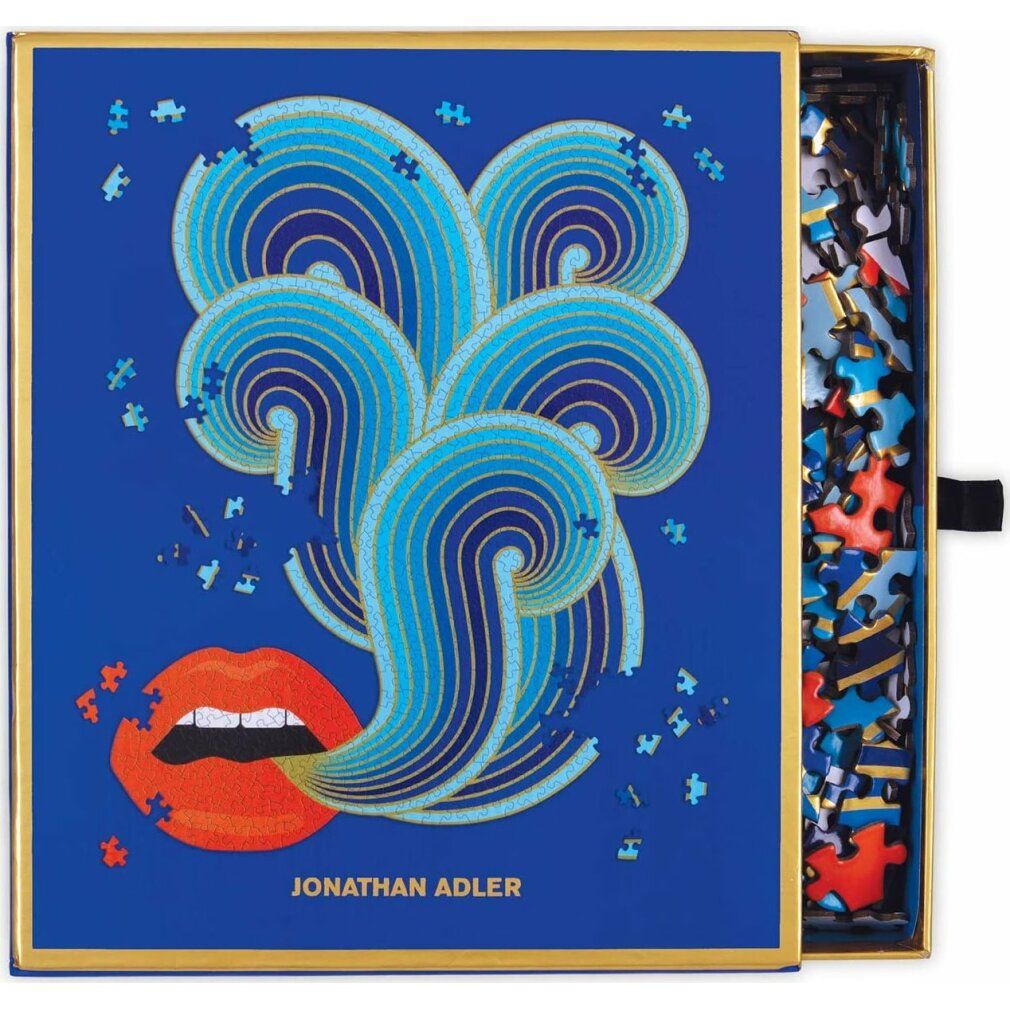 galison Puzzle a forma di metallo Jonathan Adler: Labbra 750 pezzi