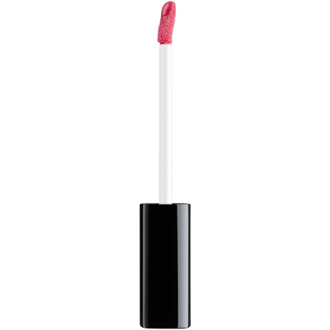 Applicatore per Artdeco Plumping Lip Fluid. Stelo bianco con manico nero e punta rosa.