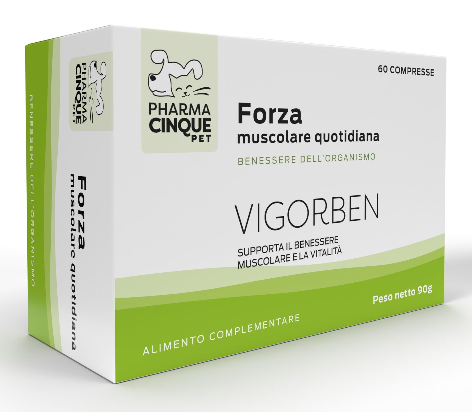 VIGORBEN – Integratore per cani e gatti a supporto della massa muscolare, forza e resistenza