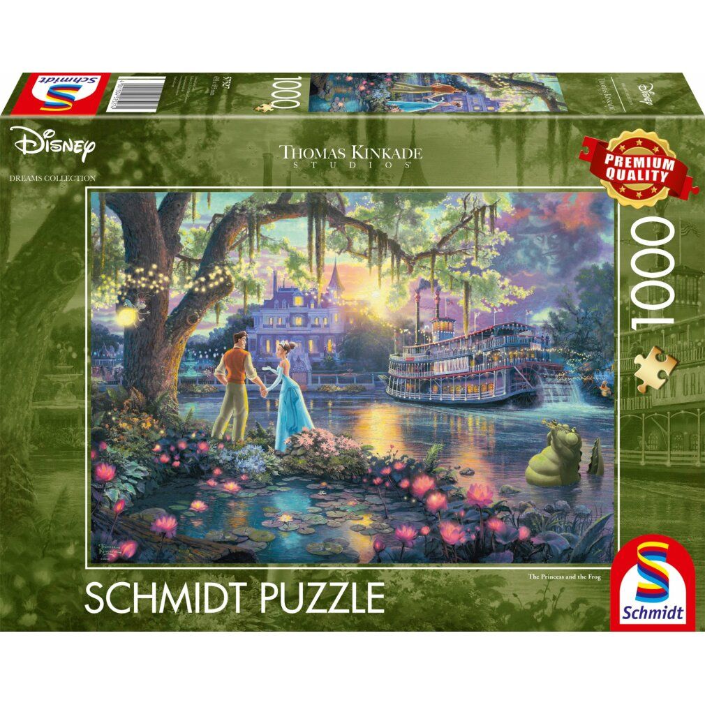 Thomas Kinkade Studios: Collezione Disney Dreams - La principessa e il ranocchio (1000 pezzi)