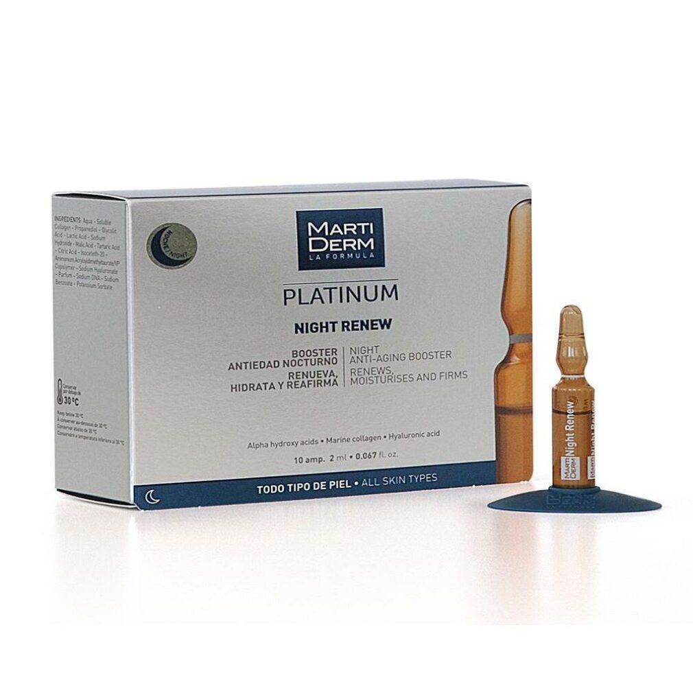 Martiderm Platinum Night Renew Siero Viso Rigenerante Notte