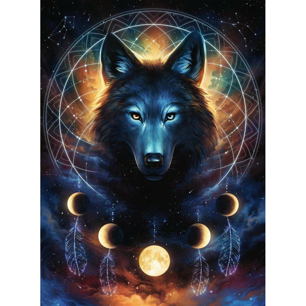 ravensburger Moonlight Wolf Puzzle 500 pezzi