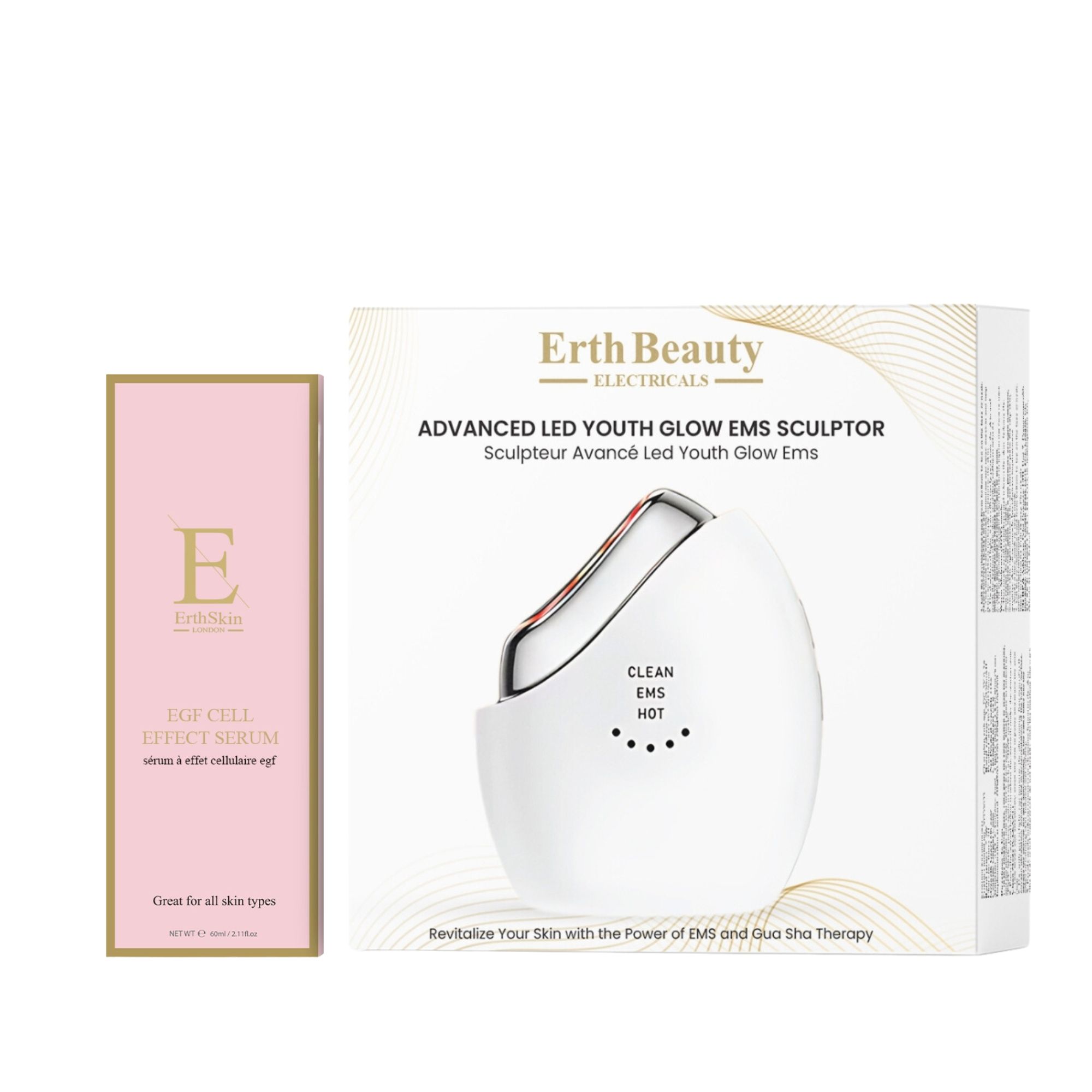 ErthSkin London LED EMS Sculptor Duo Siero EGF