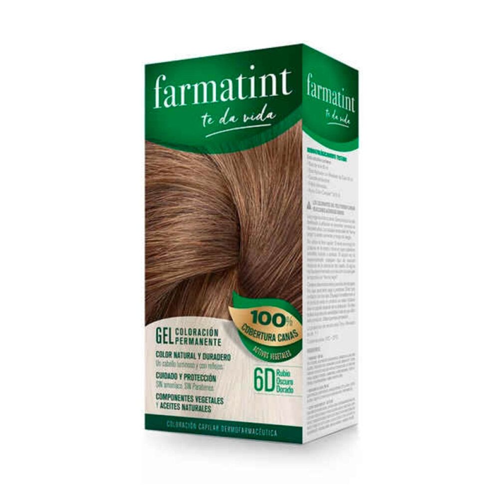 farmatint gel colorazione permanente #6d-rubio oscuro dorado