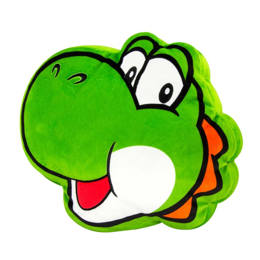 Peluche Nintendo - Testa di Yoshi - Cuscino di peluche (40 cm)