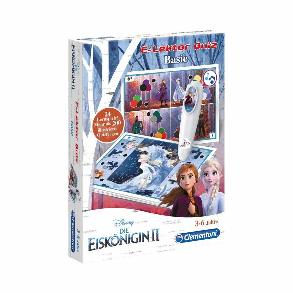 Clementoni e-Lector Quiz Basic Frozen 2, gioco educativo